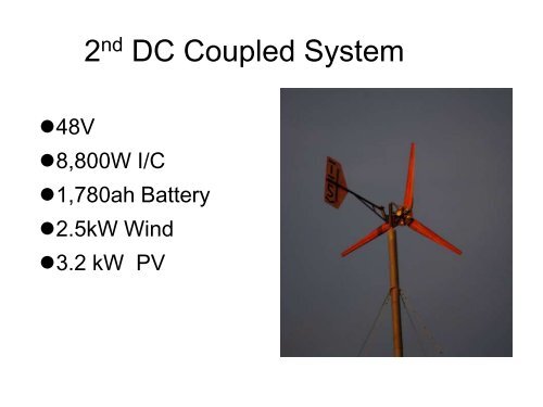 AC Coupling Small Wind Turbines Off-Grid - Small Wind Conference