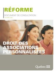 RÃ©forme - Droit des associations personnalisÃ©es - Finances