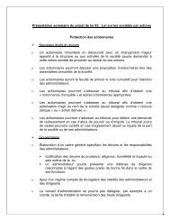 PrÃ©sentation sommaire du projet de loi 63 : Loi sur les ... - Finances