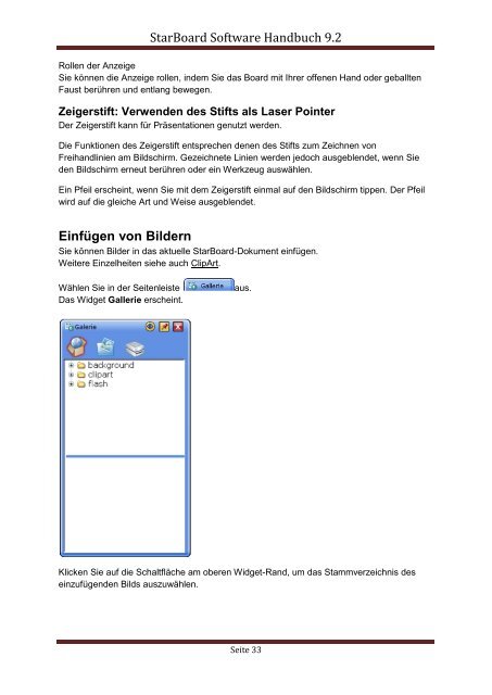 StarBoard Software Handbuch 9.2