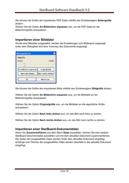 StarBoard Software Handbuch 9.2