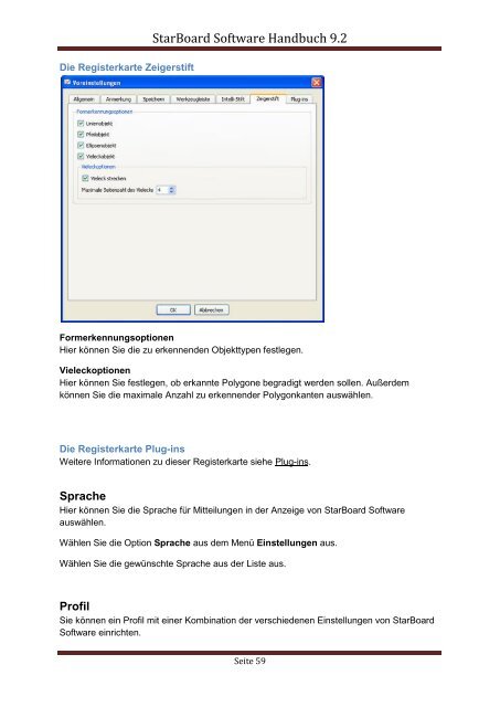 StarBoard Software Handbuch 9.2