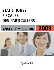 Statistiques fiscales des particuliers - Finances - Gouvernement du ...