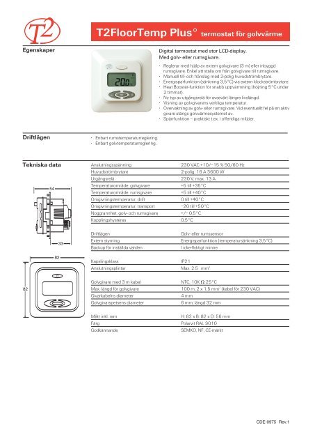 مفتش إلى أعلى على الأقل termostat t2 manual - selfwellness.net