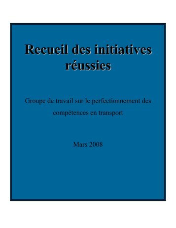 Recueil des initiatives réussies - Council of Ministers & Deputy ...