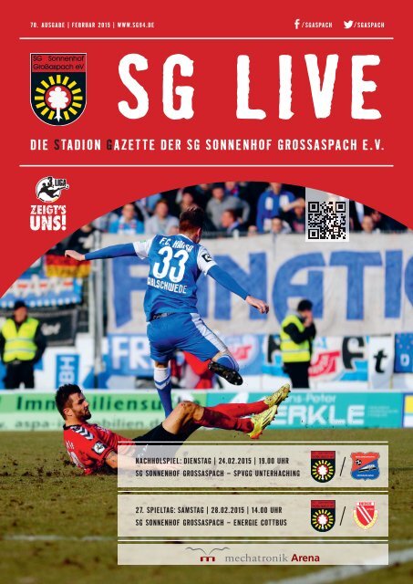 SG LIVE / DIE STADION GAZETTE DER SG SONNENHOF GROSSASPACH E.V.