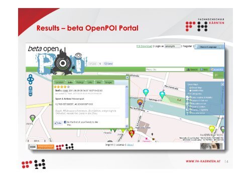 OpenPOI Portal - Eurogeo