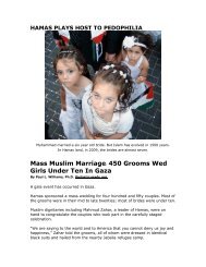 HAMAS Plays Host To Pedophilia - Target of Opportunity