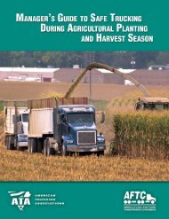 Manager's Guide To Safe Trucking During Agricultural Planting and ...