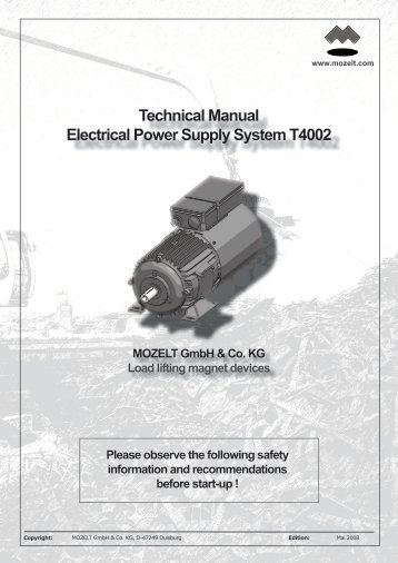 Technical Manual Electrical Power  Supply System T4002