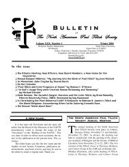 Volume XXX, Number 1 - The North American Paul Tillich Society