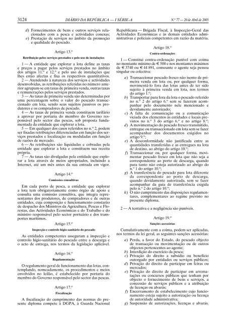 Decreto-Lei n.Âº 81/2005,  de 20 - Docapesca