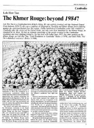 The Khmer Rouge: beyond 1984? - Paul Bogdanor