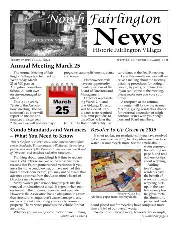 February 2015 Newsletter