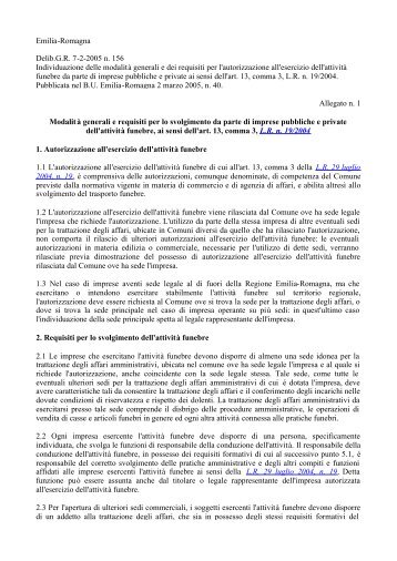 Allegato n. 1 Modalità generali e requisiti per lo svolgimento da ...
