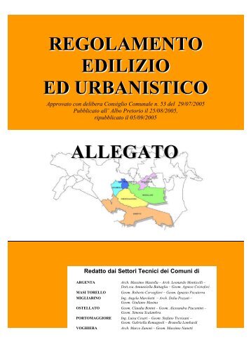regolamento edilizio ed urbanistico - Comune di Argenta