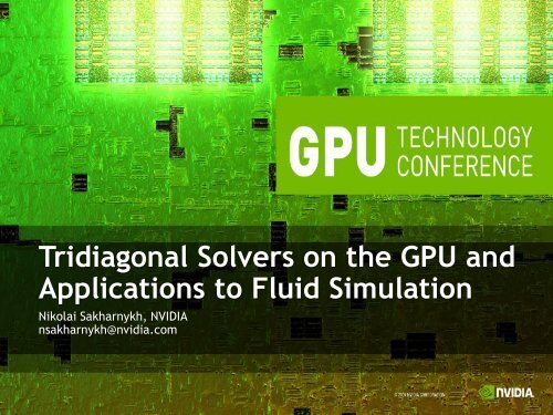 Tridiagonal Solvers on the GPU and Applications to Fluid Simulation