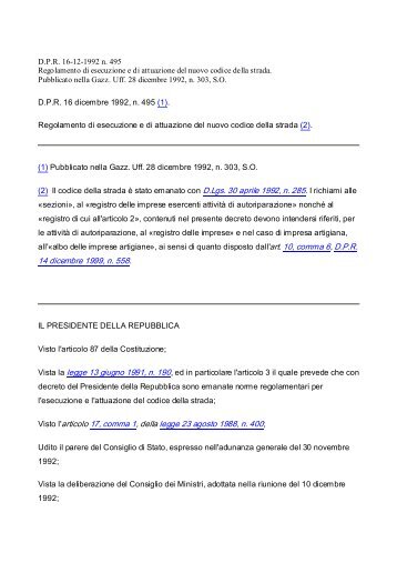14 dicembre 1999, n. 558. Visto l'articolo 17, comma 1, della legge ...