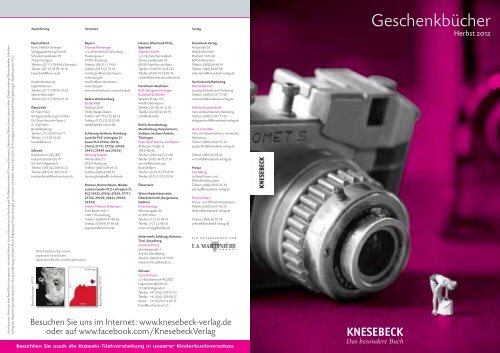 Geschenkbücher - Knesebeck Verlag