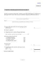 scheda D - fac simile parcella per la redazione di piani colore