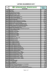 Listino PUBBLICO Uhlenbrock 2011