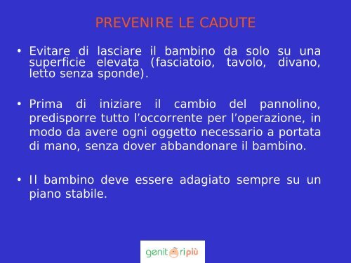 Relazione Dott. Bonaldi: Prevenzione incidenti domestici - Azienda ...