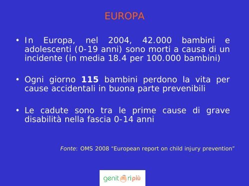 Relazione Dott. Bonaldi: Prevenzione incidenti domestici - Azienda ...