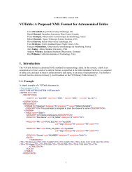 VOTable: A Proposed XML Format for Astronomical Tables