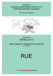 RUE Ostellato - Approvazione variante - Modifiche