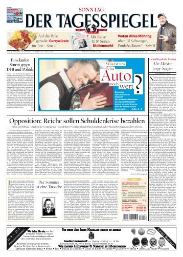 Opposition: Reiche sollen Schuldenkrise ... - E-Paper - Tagesspiegel