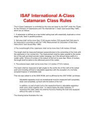 ISAF International A-Class Catamaran Class Rules - a-cat.at