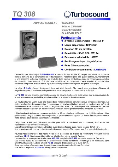 Turbosound Tq 308 Audiopole