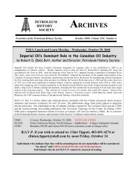 Petroleum History Society - Archives newsletter October 2008