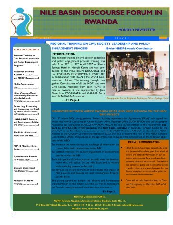 5. Newsletter Vol. 5 - NBDF Rwanda