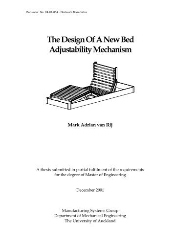 The Design Of A New Bed Adjustability Mechanism - Locus Research