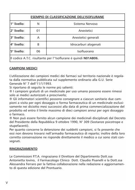 sommario - Azienda Complesso Ospedaliero San Filippo Neri