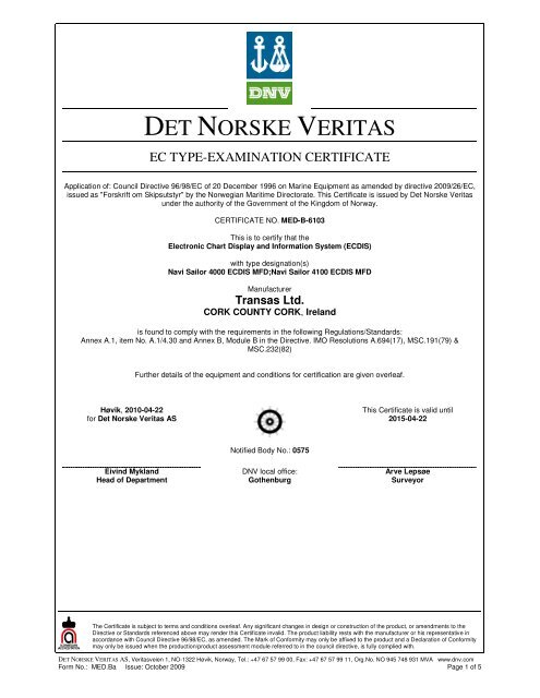 med-b-6103 - DNV Exchange