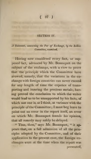 Reply to Mr. Bosanquet's Practical observations ... - University Library