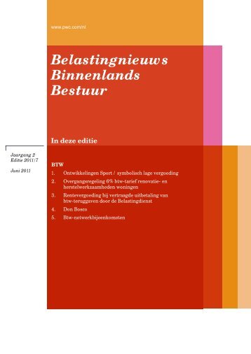 Nieuwsbrief downloaden - PwC