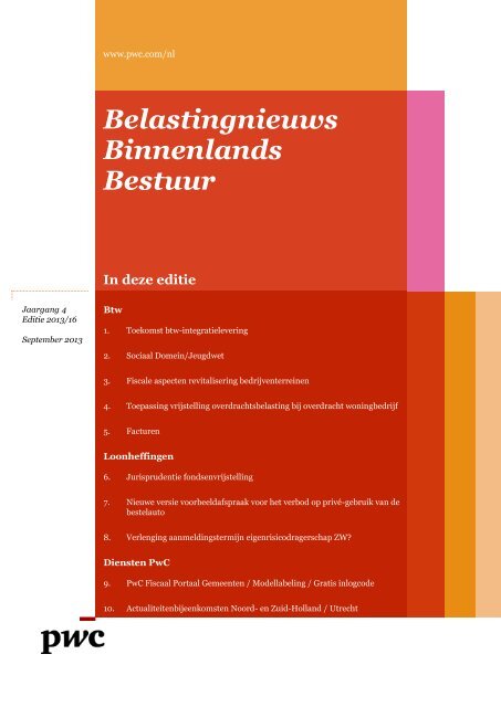 Nieuwsbrief downloaden - PwC