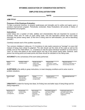 performance review evaluation