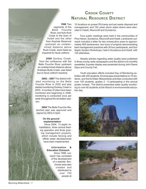 Crook County Natural Resource District - Wyoming Association of ...