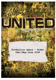 Hillsong UNITED 09 Production Specs - May-June USA - Radie.us