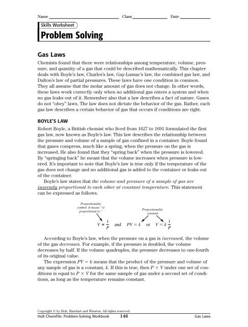 Gas Laws - Lower Cape May Regional School District