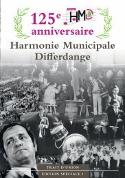 125e anniversaire de l'Harmonie Municipale Differdange Le comitÃ© ...