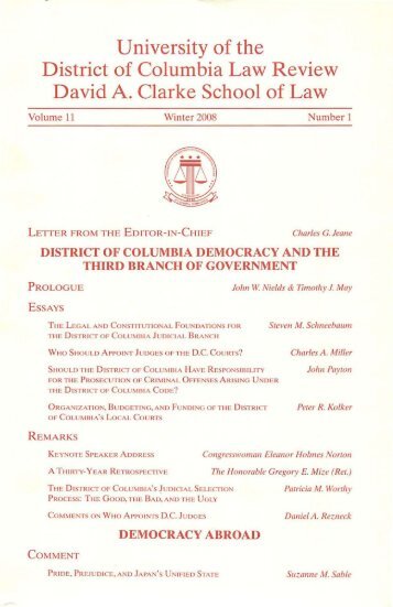 Download Electronic Version - UDC Law Review