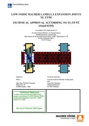 Technical Approval Lamella XL Expansion Joints - Maurer Söhne ...