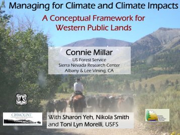 Connie Millar, Climate Change Symposium