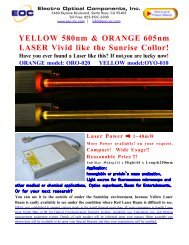 580nm Laser Diode - Electro Optical Components, Inc.