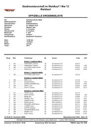 Stadtmeisterschaft im Waldlauf 1 Mai 12 Waldlauf ... - WSV Viechtach